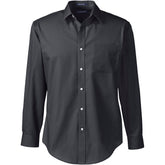 School Uniform Men's Tall Long Sleeve Tailored Straight Collar Broadcloth Dress Shirt