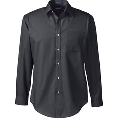 School Uniform Men's Tall Long Sleeve Tailored Straight Collar Broadcloth Dress Shirt