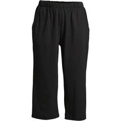 Women's Tall Sport Knit High Rise Elastic Waist Capri Pants