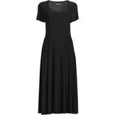 Women's Silky Knit Sweetheart Midi Dress