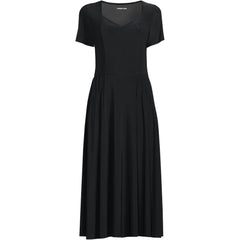 Women's Silky Knit Sweetheart Midi Dress