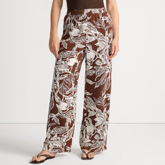 Women's Tall Rayon High Rise Wide Leg Pants - Set Bottom