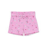 Girls Belted Woven Pull On Shorts
