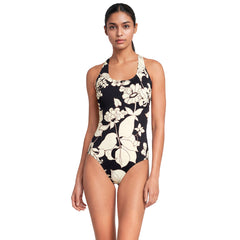 Women's Long Torso Tugless X-Back One Piece Swimsuit