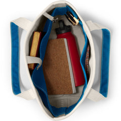 Medium 5 Pocket Open Top Long Handle Canvas Tote Bag