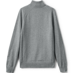 School Uniform Unisex Big Cotton Modal Quarter Zip Sweater