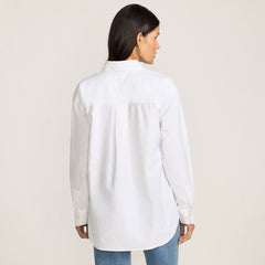 Women's Oversized Oxford Button Front Shirt