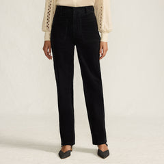 Women's Corduroy High Rise Rail Straight Leg Pants