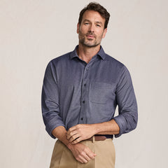 Men's Tall Long Sleeve Knit Travel Kit Oxford Shirt