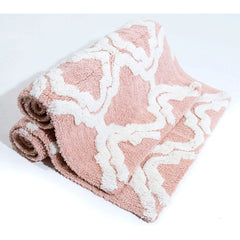 Chesapeake Double Quatrefoil Cotton Anti Skid 2 Piece Bath Rug Set