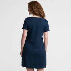Women's Petite Cotton Short Sleeve Knee Length Nightgown