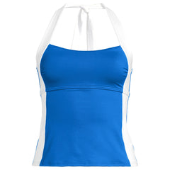 Women's Seamed Halter Tankini Top