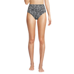 Women's Chlorine Resistant Pinchless High Waisted Bikini Bottoms