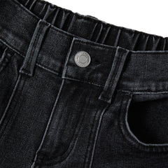 Girls Denim Cargo Wide Leg Jeans