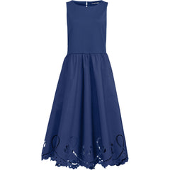 Women's Petite Embroidered Duet Midi Dress