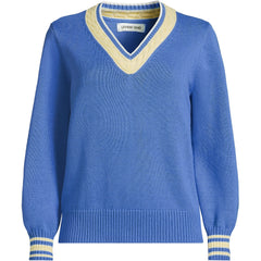 Women's Plus Size Drifter Set in Sleeve Vneck Sweater