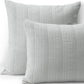 Cotton Textured Stripe Bed Pillow Sham