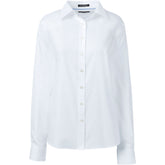 School Uniform Women's Plus Size No Iron Pinpoint Shirt