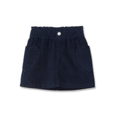 Girls Corduroy Skirt with Heart Pockets