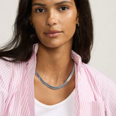 Water-Resistant Short Wide Layering Necklace