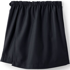 Girls Solid A Line Tab Skort Top of Knee