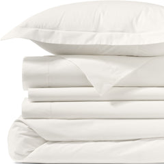 300 Thread Count Cotton Smooth Percale Duvet Bed Cover