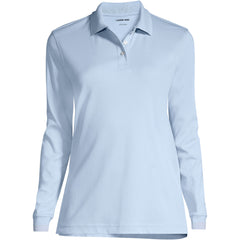 School Uniform Women's Long Sleeve Interlock Polo Shirt
