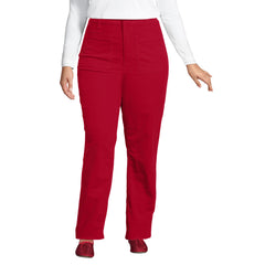 Women's Plus Size Corduroy High Rise Rail Straight Leg Pants