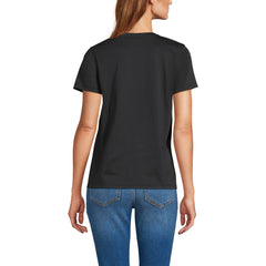 School Uniform Women's Supima Jersey Short Sleeve Relaxed Tee Shirt