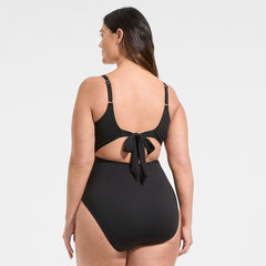 Women's Plus Size Wrap Monokini High Leg One Piece Swimsuit