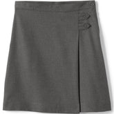 Girls Slim Solid A-line Skirt Below the Knee