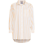 Women's Petite No Iron Poplin Extra Long Tunic