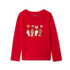 Girls Long Sleeve Graphic Tee
