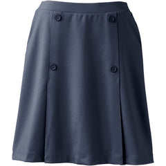 Women's Ponte Button Front Skort Above the Knee