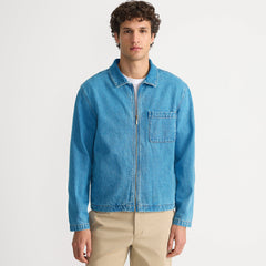 Men's Lightweight Denim Full Zip Jacket