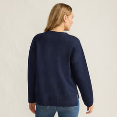Women's Ultrasoft Crew Neck Hi Low Hem Tunic Sweater
