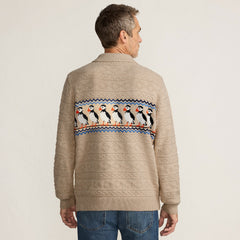 Men's Long Sleeve Cozy Cotton Blend Polo