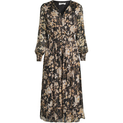 Women's Lurex Shadow Stripe Midi Dress