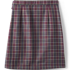 Girls Plaid A-line Skirt Below The Knee