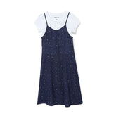 Girls Slip Dress with Short Sleeve Tee