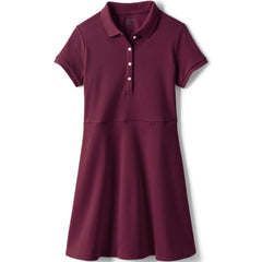 Girls Short Sleeve Interlock Polo Dress