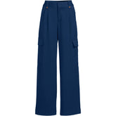 Women's Soft Polish Cargo High Rise Wide Leg Pants