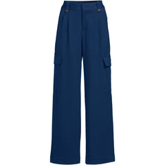 Women's Soft Polish Cargo High Rise Wide Leg Pants