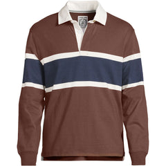 Men's Long Sleeve Stripe Rugby Shirt