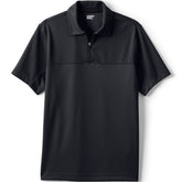 Unisex Short Sleeve Quarter Zip Textured Polo Shirt