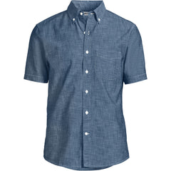 Men's Short Sleeve Easy Fit Chambray Shirt