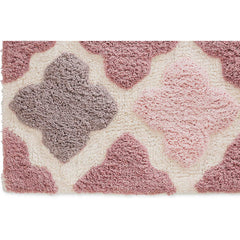 Chesapeake Alloy Moroccan Tile Cotton Anti Skid Bath Runner