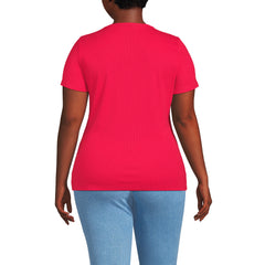 Women's Plus Size Micro Rib T-Shirt
