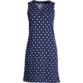 Women's Long Cotton Jersey Sleeveless Swim Cover-up Dress Print