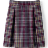 Girls Top of Knee Plaid Skort